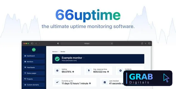 66Uptime v55.0.0 - Uptime &amp; Cronjob Monitoring tool