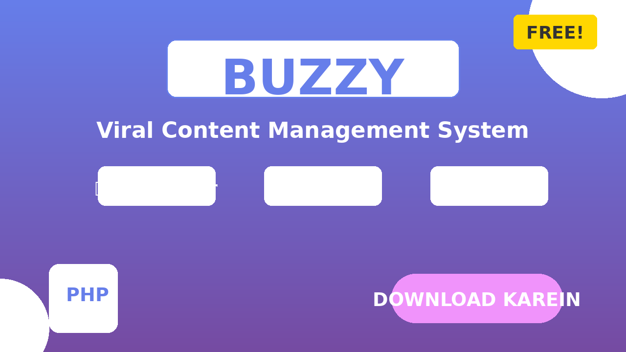 Buzzy Bundle PHP Script - Free Download Guide