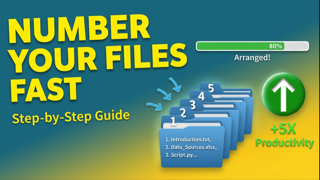 How to add numbering in your files and folders | How to Rename Multiple Files at Once in Windows 11
