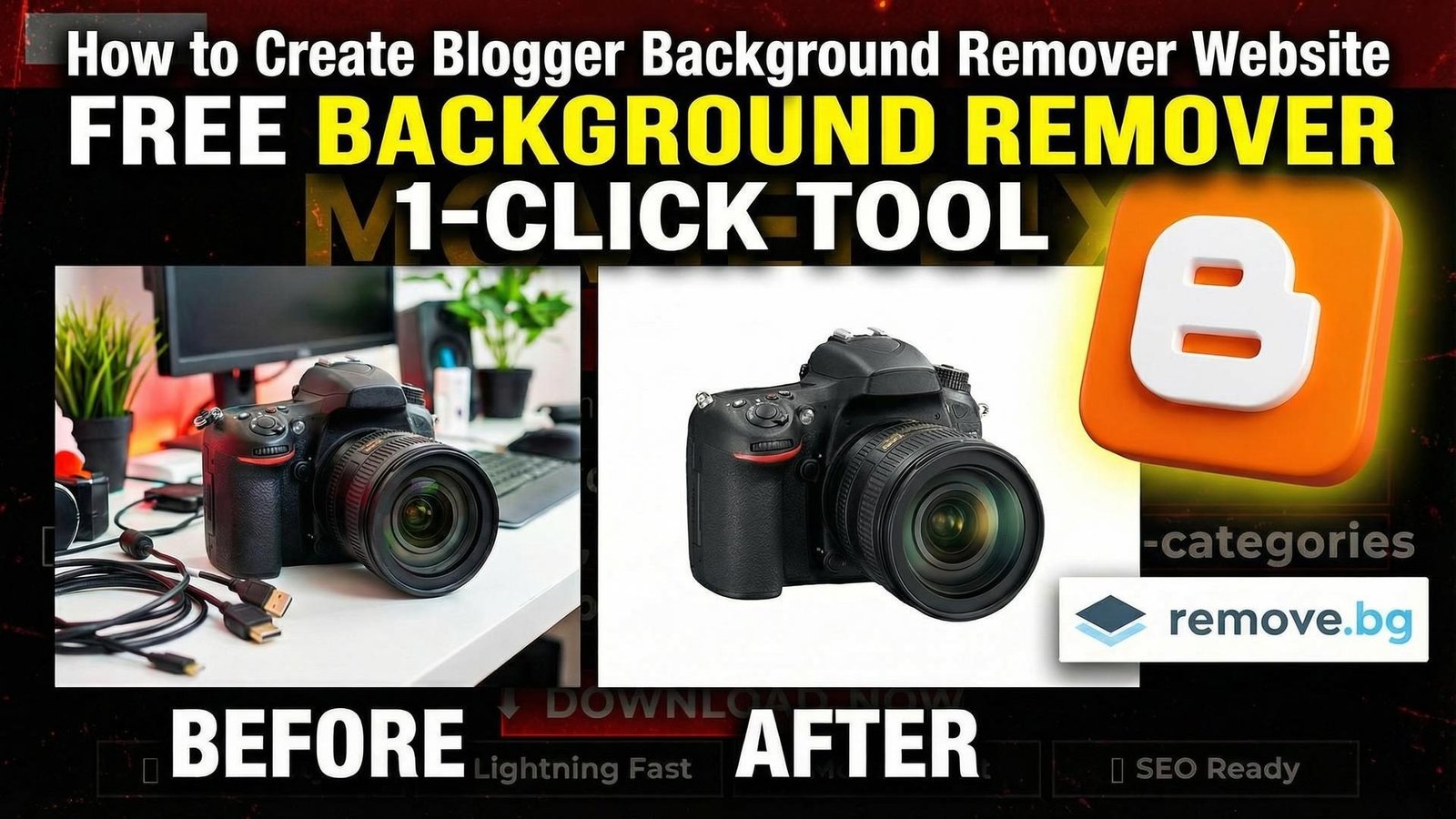 How to Make Background Remover Tool Website on Blogger 2026 | Remove.bg API