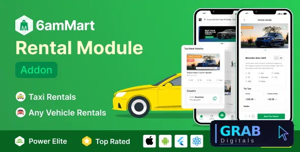 6amMart Car Rental Module Addon v1.9