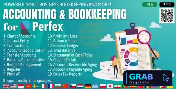 Accounting and Bookkeeping module for Perfex CRM v1.4.3