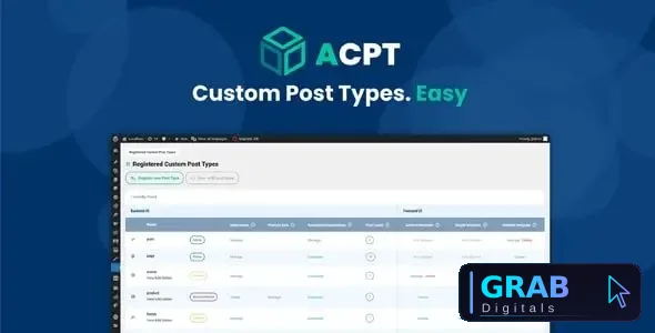 Advanced Custom Post Types (ACPT) v2.0.59