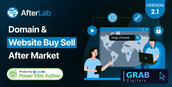 AfterLab v2.1 - Domain &amp; Website Buy Sell After Marketplace