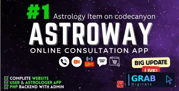 Astroway v2.8 - Complete Astrology Consultation App with Chat, Calling, e
