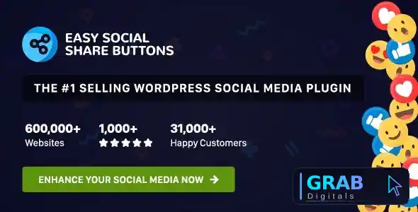 Easy Social Share Buttons for WordPress v11.1