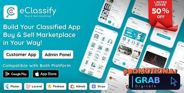 eClassify v2.8.0 - Classified Buy and Sell Marketplace Flutter App with Laravel Admin Panel