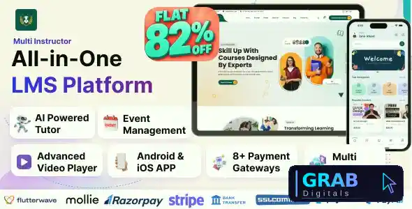EduEx v1.0 - The Ultimate Learning Management System (LMS) with Flutter Mobile App