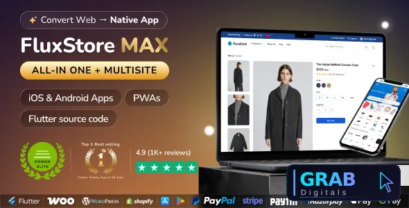 FluxStore MAX v6.1.0 - The All-in-One and Multisite E-Commerce Flutter App for Businesses of All Sizes