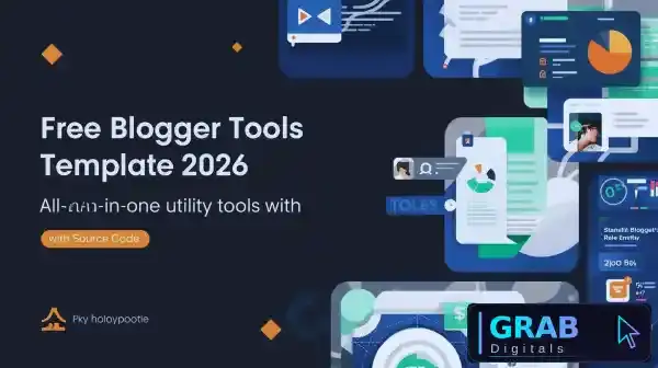 Free Blogger Tools Template 2026: All-in-One Utility Tools with Source Code