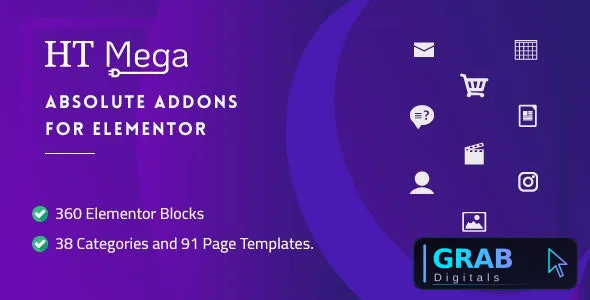 HT Mega Pro v2.1.3 ΓÇô Absolute Addons for Elementor Page Builder