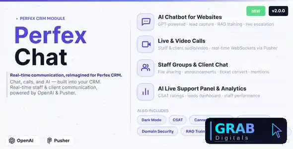 Perfex CRM Chat v2.0.0