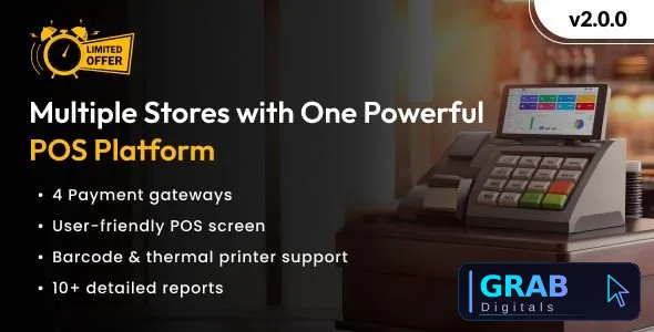 POS Saas for Multi Store / Outlets v2.2.1