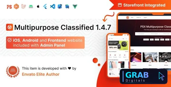 PSX v1.5.6 - Multipurpose Classified Flutter App with Frontend and Admin Panel