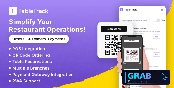 TableTrack v1.3.02 - The Complete SaaS Restaurant Management Solution