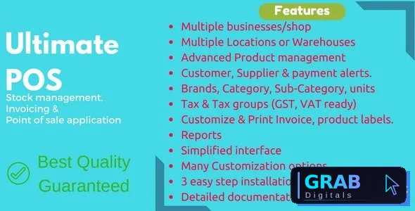 Ultimate POS v7.0 - Best ERP, Stock Management, Point of Sale &amp; Invoicing application
