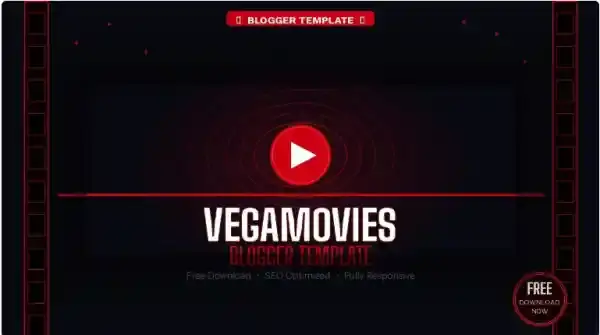 VegaMovies Blogger Template Free Download – Best Movie Blogger Theme 2026