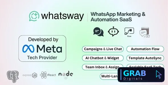 Whatsway v3.5 - WhatsApp Marketing &amp; Automation SaaS Platform with Bots, Chats, Bulk Sender &amp; AI