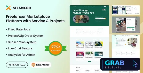 Xilancer v4.0.0 ΓÇô Freelancer Marketplace Platform with Services &amp; Projects